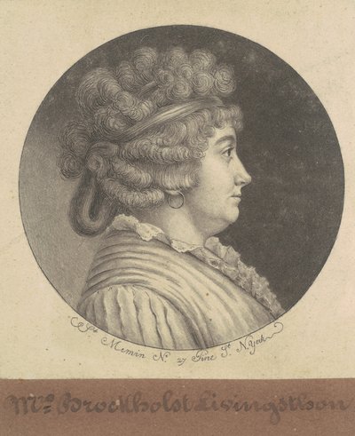 Catherine Keteltas Livingston door Charles B. J. Févret de Saint Mémin