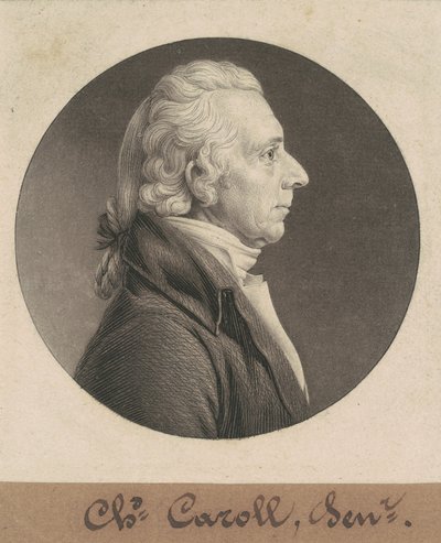 Charles Carroll door Charles B. J. Févret de Saint Mémin