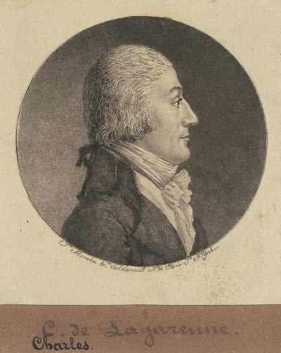 Charles de Lagarenne door Charles B. J. Févret de Saint Mémin