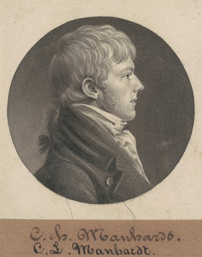 Christian Luis Mannhardt door Charles B. J. Févret de Saint Mémin
