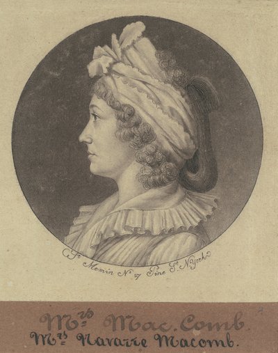 Christina Livingston Macomb door Charles B. J. Févret de Saint Mémin