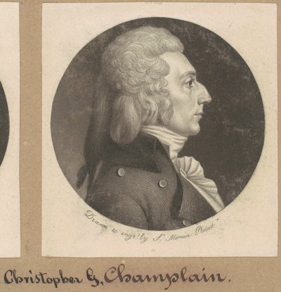 Christopher Grant Champlin door Charles B. J. Févret de Saint Mémin