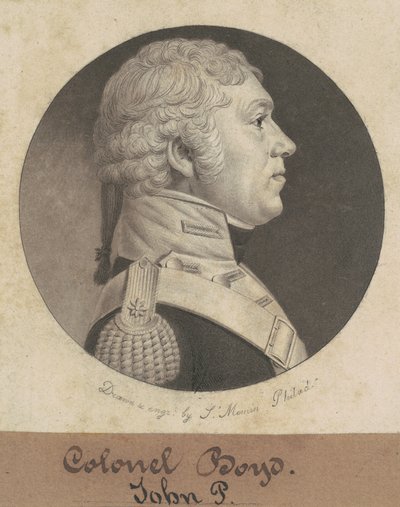 Kolonel Boyd door Charles B. J. Févret de Saint Mémin