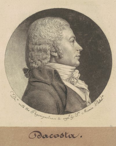 Dacosta door Charles B. J. Févret de Saint Mémin