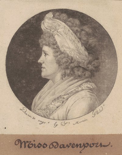 Debby Davenport door Charles B. J. Févret de Saint Mémin