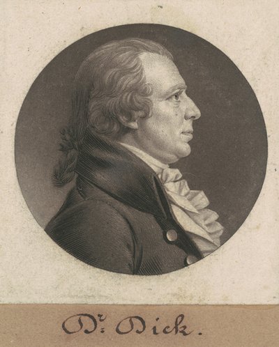 Elisha Cullen Dick door Charles B. J. Févret de Saint Mémin