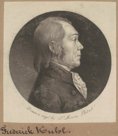 Frederick Kuhl door Charles B. J. Févret de Saint Mémin