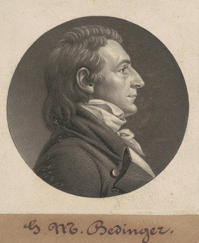 George Michael Bedinger door Charles B. J. Févret de Saint Mémin