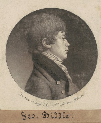 George Washington Biddle door Charles B. J. Févret de Saint Mémin