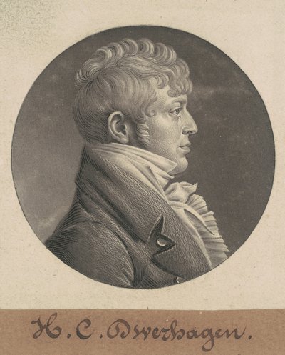 H. C. Dwerhagen door Charles B. J. Févret de Saint Mémin