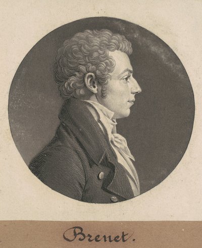 Henry Brunet door Charles B. J. Févret de Saint Mémin