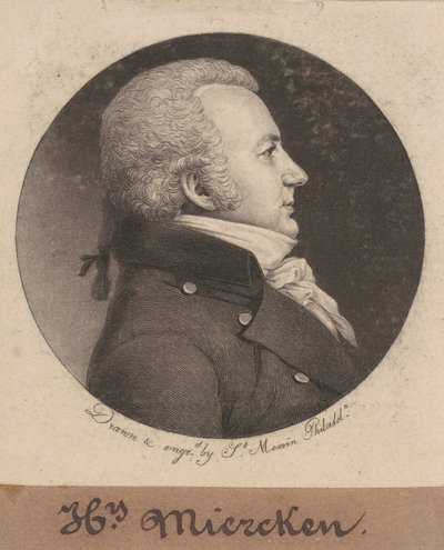 Henry Miercken door Charles B. J. Févret de Saint Mémin