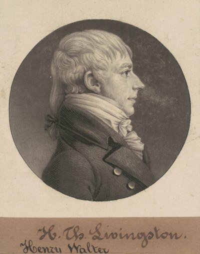 Henry Walter Livingston door Charles B. J. Févret de Saint Mémin