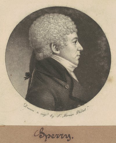 Jacob Sperry door Charles B. J. Févret de Saint Mémin