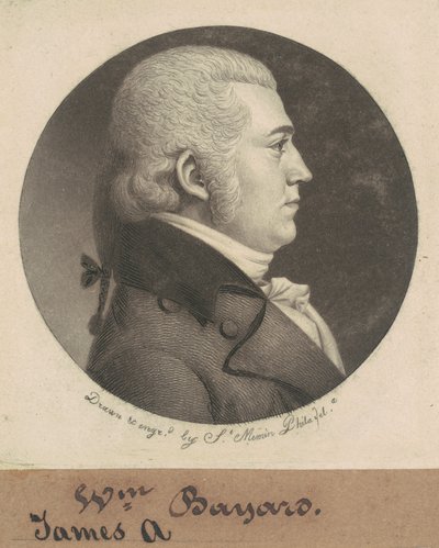James Asheton Bayard door Charles B. J. Févret de Saint Mémin