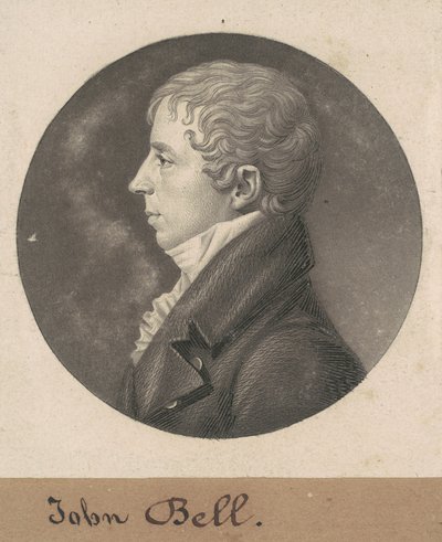 John Bell door Charles B. J. Févret de Saint Mémin
