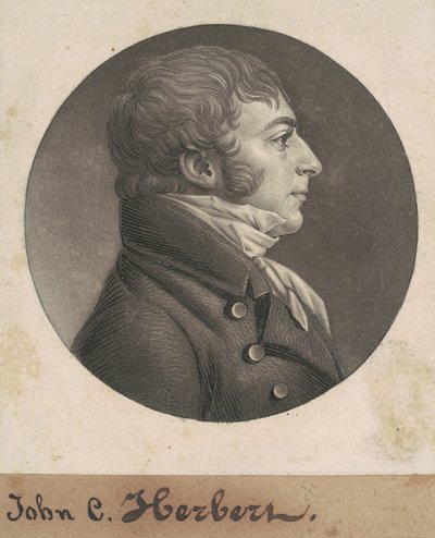 John Carlyle Herbert door Charles B. J. Févret de Saint Mémin