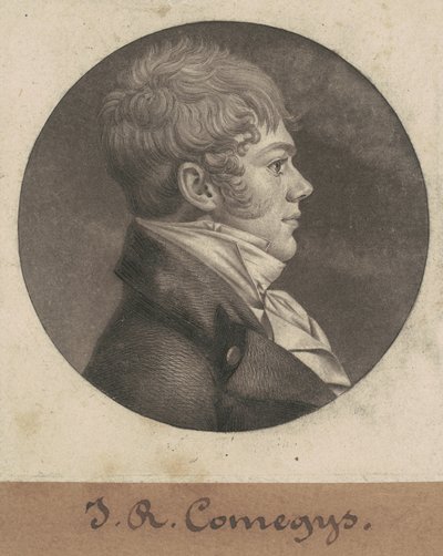 John R. Comegys door Charles B. J. Févret de Saint Mémin