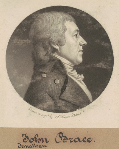 Jonathan Brace, Jr. door Charles B. J. Févret de Saint Mémin