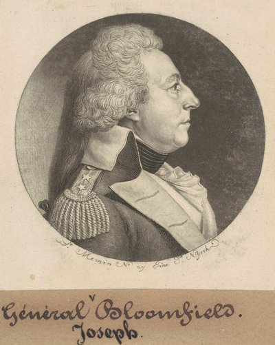 Joseph Bloomfield door Charles B. J. Févret de Saint Mémin
