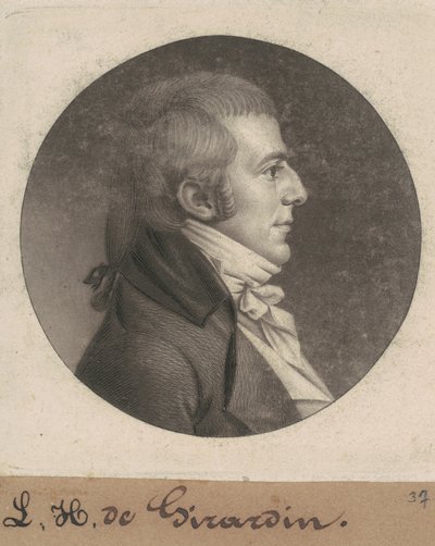 Louis Hue Girardin door Charles B. J. Févret de Saint Mémin