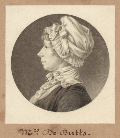 Marianne Welby DeButts door Charles B. J. Févret de Saint Mémin