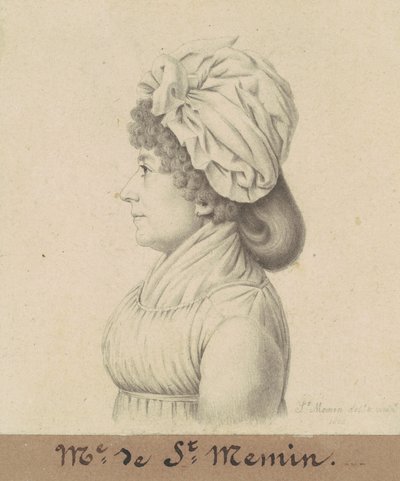 Marie-Victoire Févret de Saint-Mémin door Charles B. J. Févret de Saint Mémin