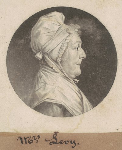 Martha Lampley Levy door Charles B. J. Févret de Saint Mémin