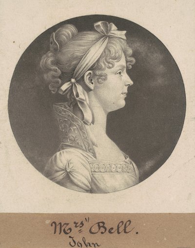 Mary Ann Walker Bell door Charles B. J. Févret de Saint Mémin