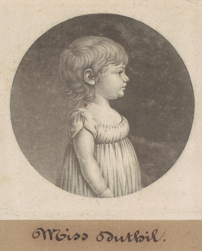 Miss Dutilh door Charles B. J. Févret de Saint Mémin