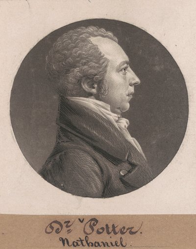 Nathaniel Potter door Charles B. J. Févret de Saint Mémin