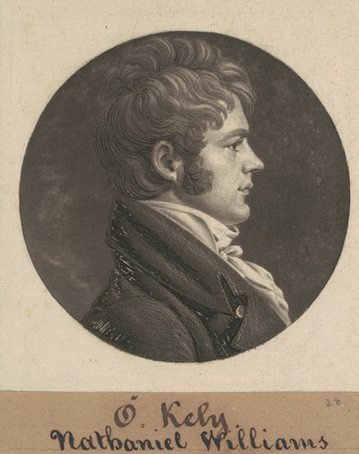 Nathaniel Williams door Charles B. J. Févret de Saint Mémin