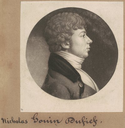 Nicholas Gouin Dufief door Charles B. J. Févret de Saint Mémin