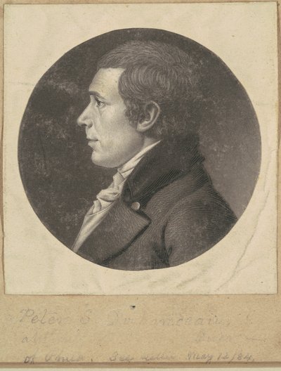 Peter Stephen DuPonceau door Charles B. J. Févret de Saint Mémin