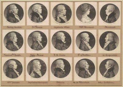Saint-Mémin collectie van portretten, groep 16 door Charles B. J. Févret de Saint Mémin