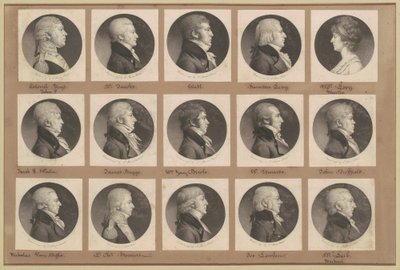 Saint-Mémin collectie van portretten, Groep 23 door Charles B. J. Févret de Saint Mémin