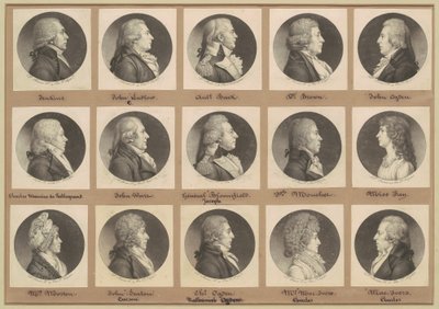 Saint-Mémin Portretcollectie, Groep 7 door Charles B. J. Févret de Saint Mémin