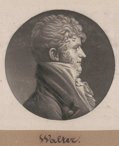 Samuel Purviance Walker door Charles B. J. Févret de Saint Mémin
