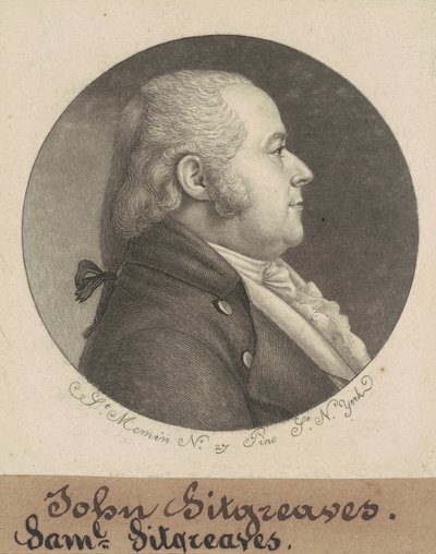 Samuel Sitgreaves door Charles B. J. Févret de Saint Mémin