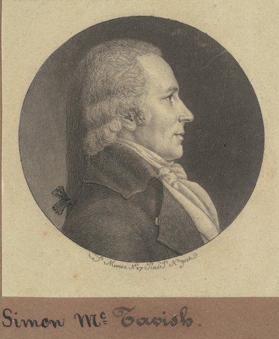 Simon McTavish door Charles B. J. Févret de Saint Mémin