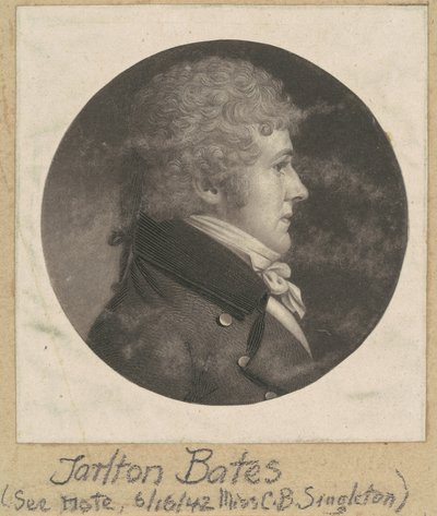 Tarlton Bates door Charles B. J. Févret de Saint Mémin