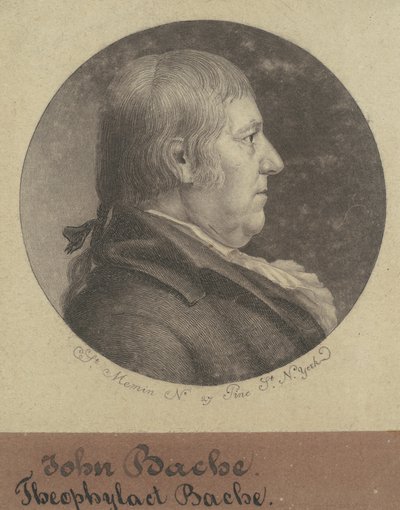 Theophylact Bache door Charles B. J. Févret de Saint Mémin
