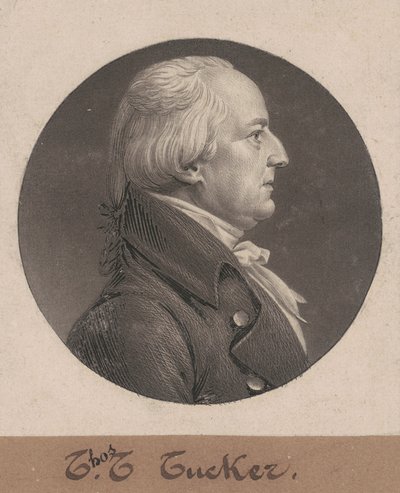Thomas Tudor Tucker door Charles B. J. Févret de Saint Mémin