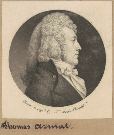 Thomas Wright Armat door Charles B. J. Févret de Saint Mémin