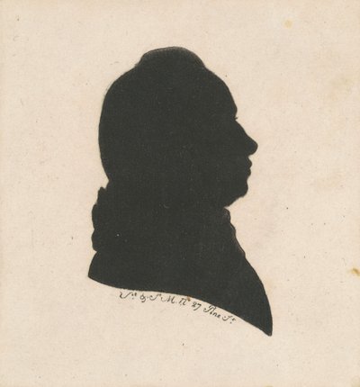 Onbekende Mannelijke Silhouet door Charles B. J. Févret de Saint Mémin
