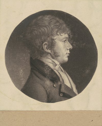 Onbekende man door Charles B. J. Févret de Saint Mémin