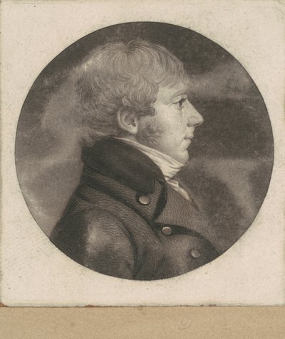 Onbekende man door Charles B. J. Févret de Saint Mémin