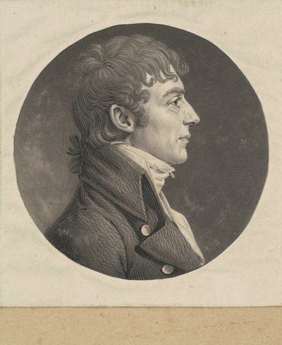 Onbekende man door Charles B. J. Févret de Saint Mémin
