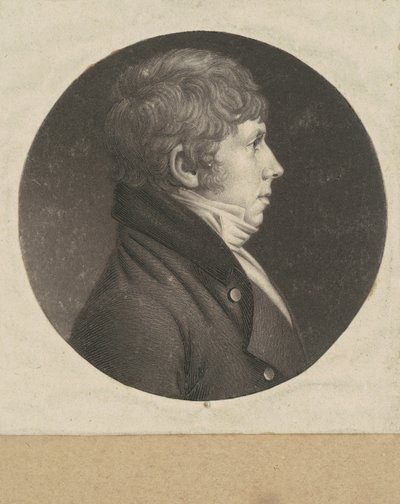 Onbekende man door Charles B. J. Févret de Saint Mémin