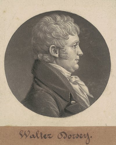 Walter Dorsey door Charles B. J. Févret de Saint Mémin